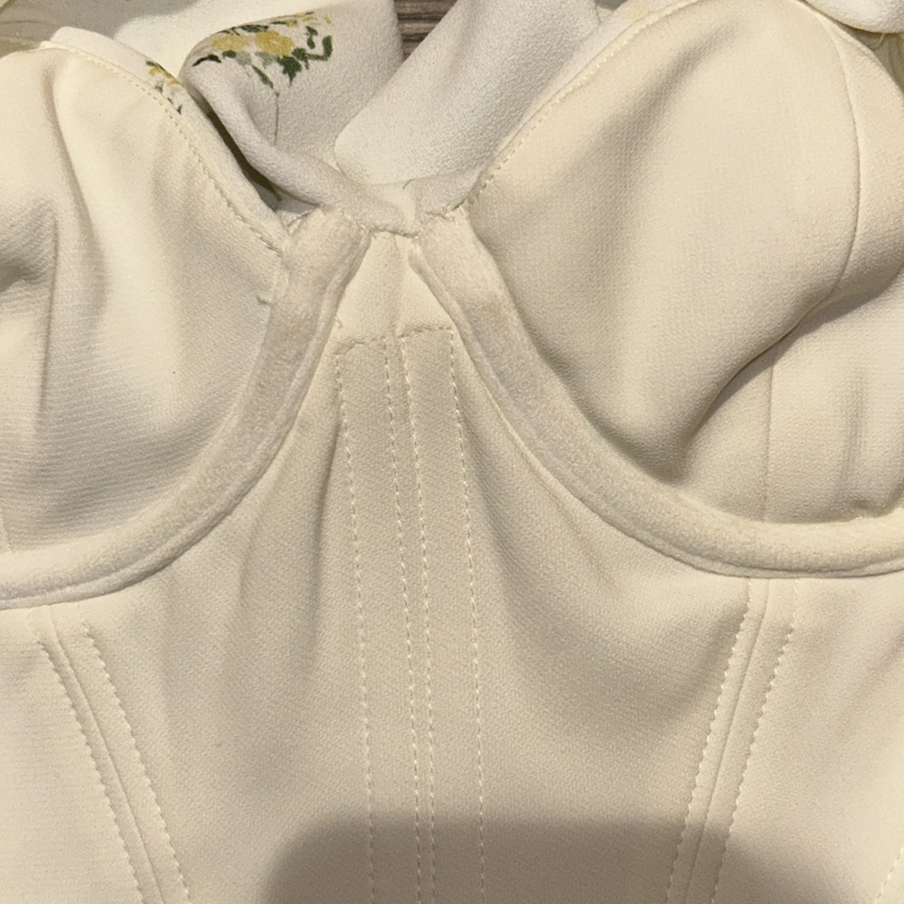 House of CB Bea Ivory Satin Draped Corset - Picture 7 of 7